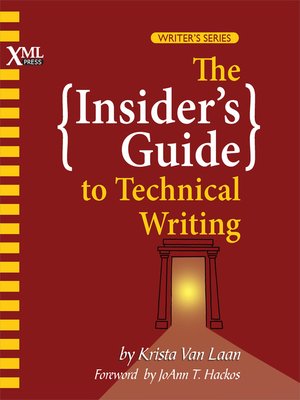 cover image of The Insider's Guide to Technical Writing